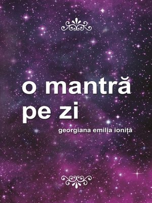 cover image of O mantra pe zi